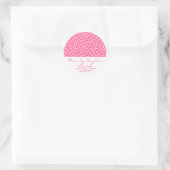 Giraffe-Muster-Umschlag Aufkleber (rosa) (Tasche)