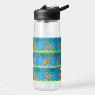 Giraffe (Muster) - Wasserflasche Trinkflasche