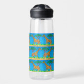 Giraffe (Muster) - Wasserflasche Trinkflasche (Vorne)
