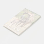 Giraffe Mutter und Baby in Kenia Post-it Klebezettel (angewinkelt)