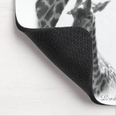 Giraffe, Mutter und Kind Mousepad (Ecke)