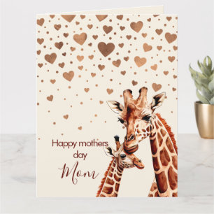 Giraffe-Muttertag, Alles Gute zum Muttertag  Karte