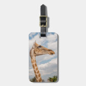 Giraffe Nah Gepäckanhänger (Vorderseite vertikal)