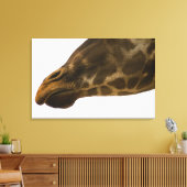 Giraffe, nah leinwanddruck (Insitu (Wohnzimmer))