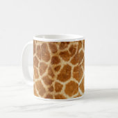 Giraffe Nah-up, Haut, Haare, Spots Kaffeetasse (Vorderseite Links)