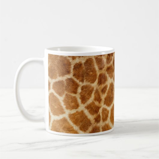 Giraffe Nah-up, Haut, Haare, Spots Kaffeetasse (Links)