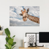 Giraffe Nahaufnahme Poster (Heimbüro)