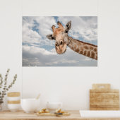 Giraffe Nahaufnahme Poster (Küche)