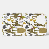 Giraffe nahtloses Muster, gelb, groß Case-Mate iPhone Hülle (Rückseite (Horizontal))