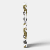 Giraffe nahtloses Muster, gelb, groß Case-Mate iPhone Hülle (Rückseite / Links)