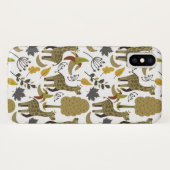 Giraffe nahtloses Muster, gelb, groß Case-Mate iPhone Hülle (Rückseite (Horizontal))