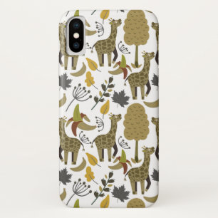 Giraffe nahtloses Muster, gelb, groß Case-Mate iPhone Hülle