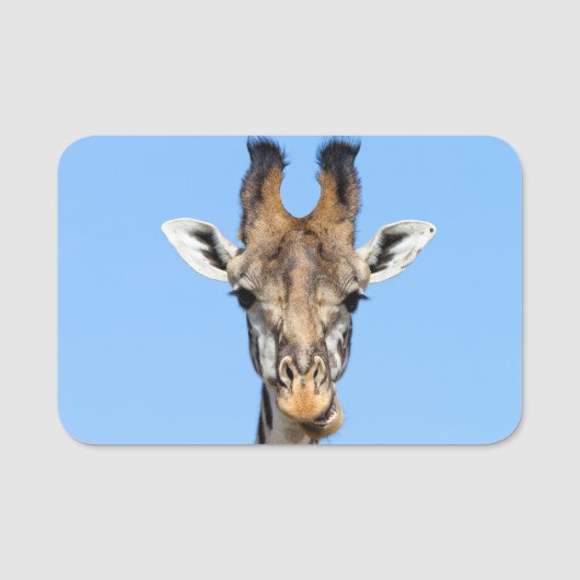 Giraffe Namensschild (Vorderseite)