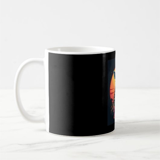 Giraffe Neck Like a Rollercoaster Run Funny Retro  Kaffeetasse (Links)