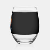 Giraffe Neck Like a Rollercoaster Run Funny Retro Weinglas Ohne Stiel (Links)