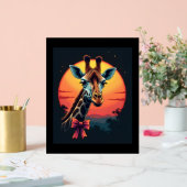 Giraffe Neck wie ein Rollercoaster Run Funny Retro Acrylschild (Hochzeit)