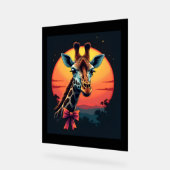 Giraffe Neck wie ein Rollercoaster Run Funny Retro Acrylschild (Winkel)