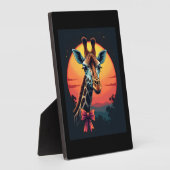 Giraffe Neck wie ein Rollercoaster Run Funny Retro Fotoplatte (Seite)