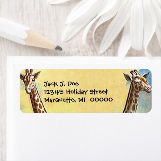 Giraffe Necks Safari Rücksendeadresse (Insitu)