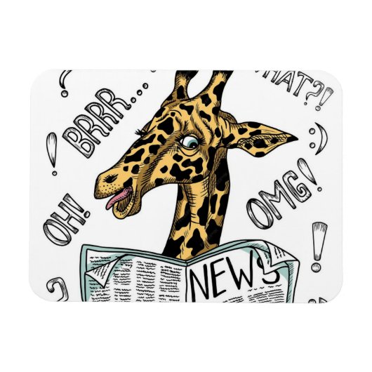 Giraffe News... Magnet (Horizontal)