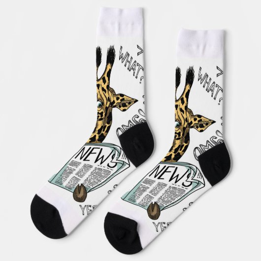 Giraffe News Socks Socken (Linkes Detail)