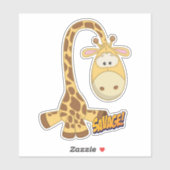 Giraffe Niedlich Kawaii Cartoon Aufkleber (Blatt)