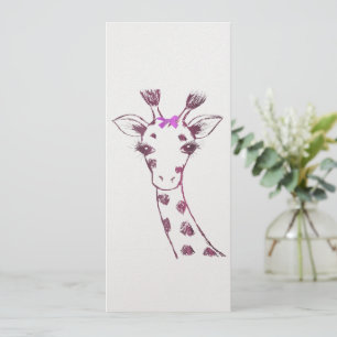 Giraffe Niedlich Sarcastic Design Feiertagskarte