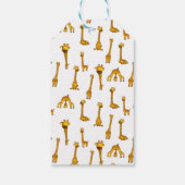 Giraffe Niedliche Minimalistische Babydusche Geschenkanhänger (Rückseite)