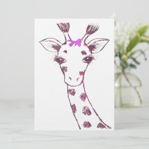 Giraffe niedliches sarkastisches Design Dankeskarte