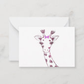 Giraffe niedliches sarkastisches Design Mitteilungskarte (Vorderseite)