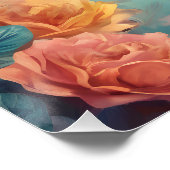 Giraffe no 10 Glossy Poster (Ecke)