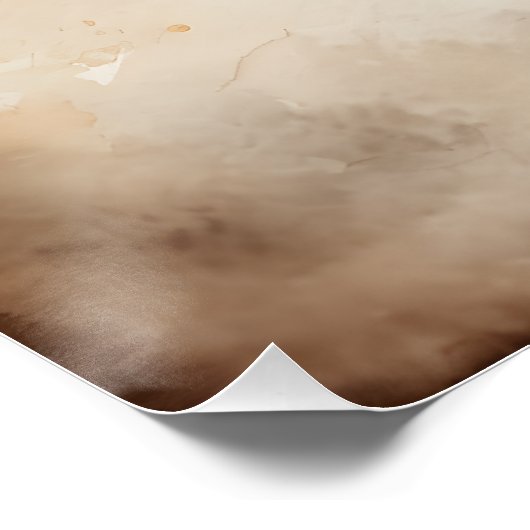 Giraffe no 3 Glossy Poster (Ecke)