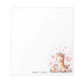 Giraffe Notas Notizblock (Vorderseite)