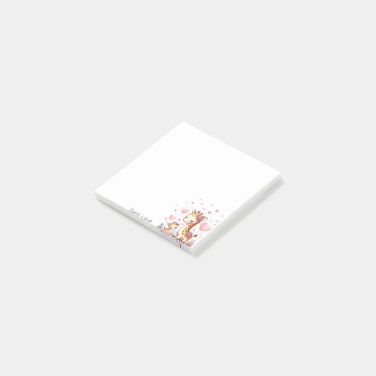 Giraffe Notas Post-It Klebezettel (angewinkelt)