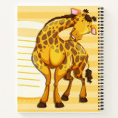Giraffe - Notebook Notizblock (Rückseite)