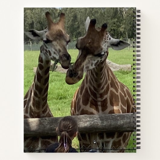 Giraffe - Notebook Notizblock (Rückseite)