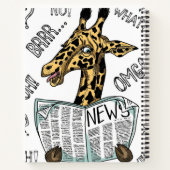 Giraffe - Notebook Notizblock (Rückseite)