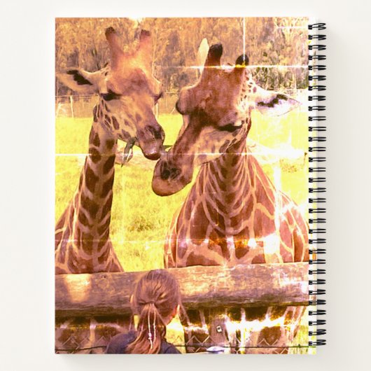 Giraffe - Notebook Notizblock (Rückseite)
