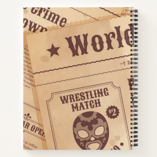 Giraffe - Notebook Notizblock (Rückseite)