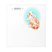 Giraffe Notizblock (Vorderseite)