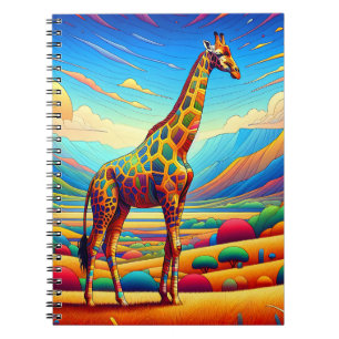Giraffe-Notizbuch Golden Plains Notizblock