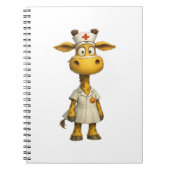 Giraffe Nurse Cartoon - Herausgeber der Whimsikale Notizblock (Vorderseite)