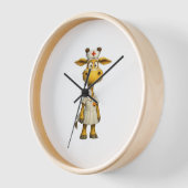 Giraffe Nurse Cartoon - Herausgeber der Whimsikale Uhr (Winkel)