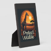 Giraffe of the Savanna Tank Top Fotoplatte (Seite)