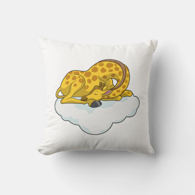 Giraffe on Clouds Kissen (Vorderseite)