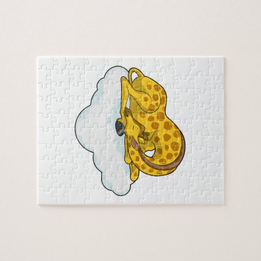 Giraffe on Clouds Puzzle (Horizontal)
