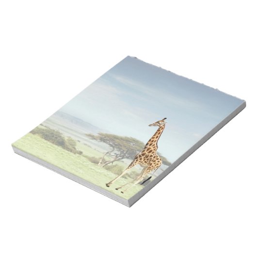 Giraffe on the Serengeti Notizblock (Rotiert)