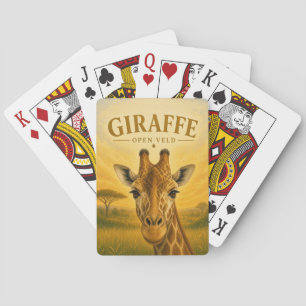 Giraffe Open Veld Wildtiere Spielkarten