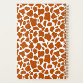 Giraffe Orange Druck Notizbuch Planer (Rückseite)