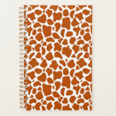 Giraffe Orange Print Notebook Planner  Planer (Vorderseite)